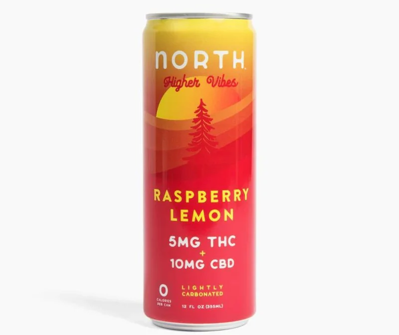NA THC Single Cocktail North Higher Vibes Raspberry Lemon
