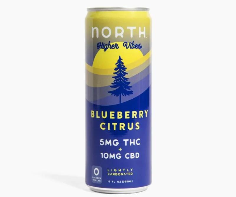 NA THC Single Cocktail North Higher Vibes Blueberry Citrus