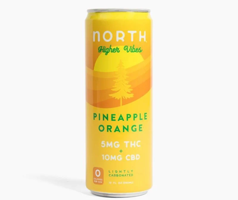 NA THC Single Cocktail North Higher Vibes Pineapple Orange