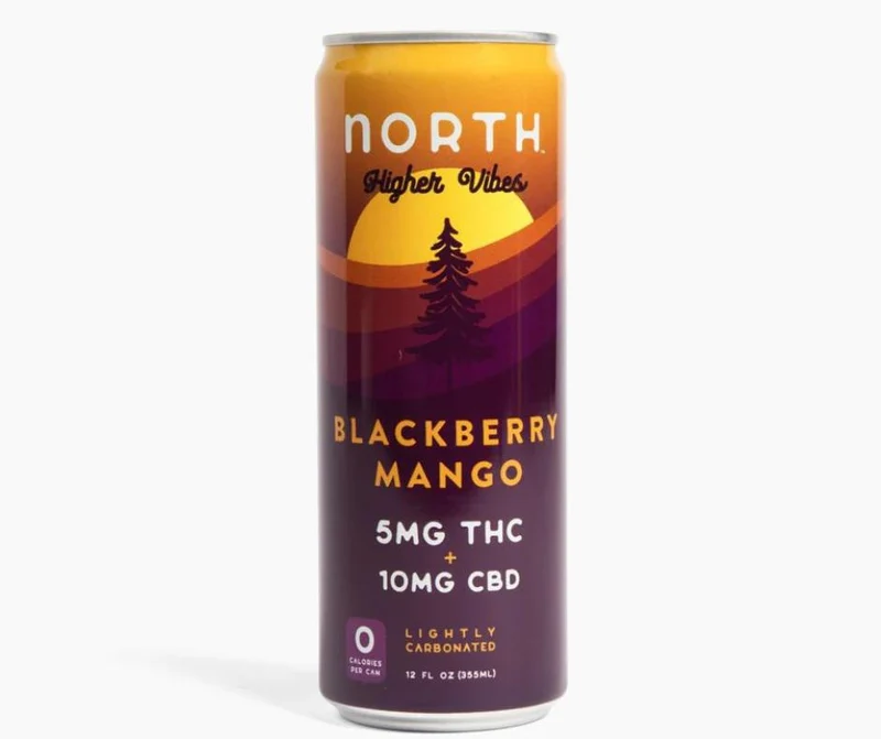 NA THC Single Cocktail North Higher Vibes Blackberry Mango