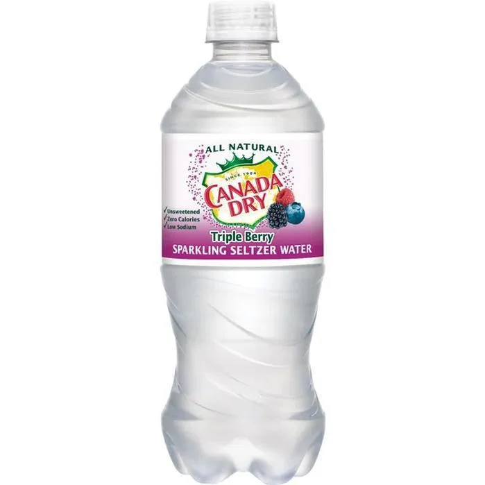N/A Drinks Seltzer 20oz Canada Dry Triple Berry