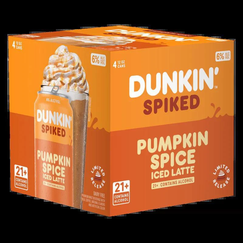 Beer Dunkin Spiked 4pk Pumpkin Spiced Latte