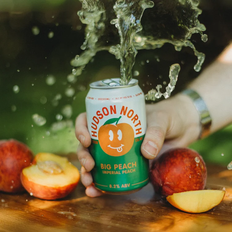 Cider Hudson North Co 6pk Big Peach Cider