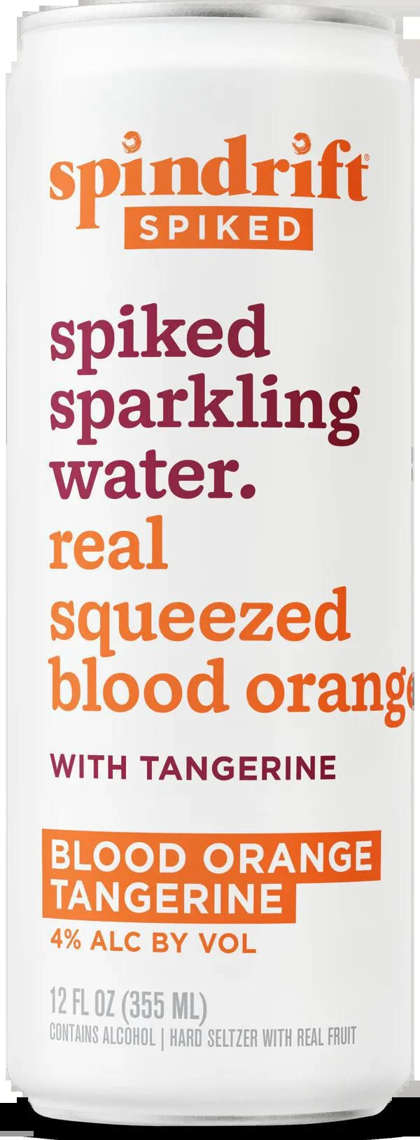 Seltzer Spindrift Spiked 8pk Blood Orange