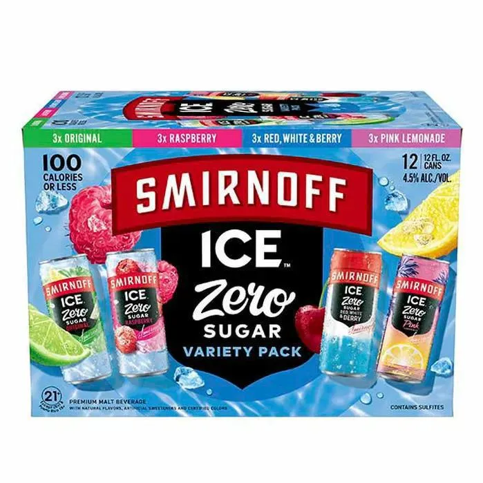 Malt Smirnoff Ice 12pk Zero Variety