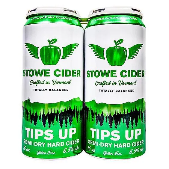 Cider Stowe Cider 4pk Tips Up