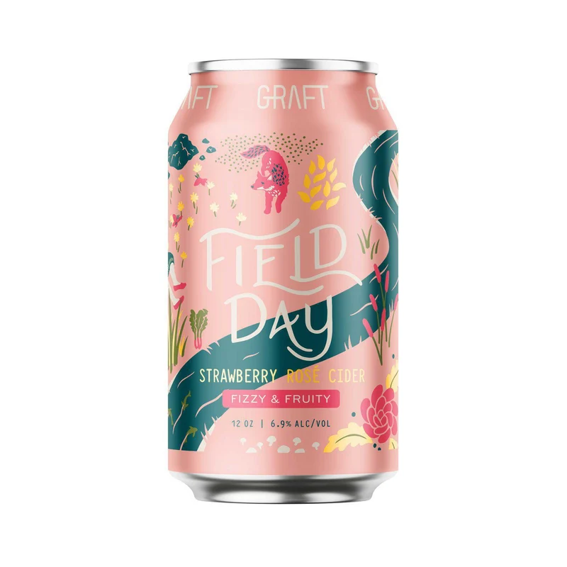 Cider Graft 4pk Field Day Strawberry Rose