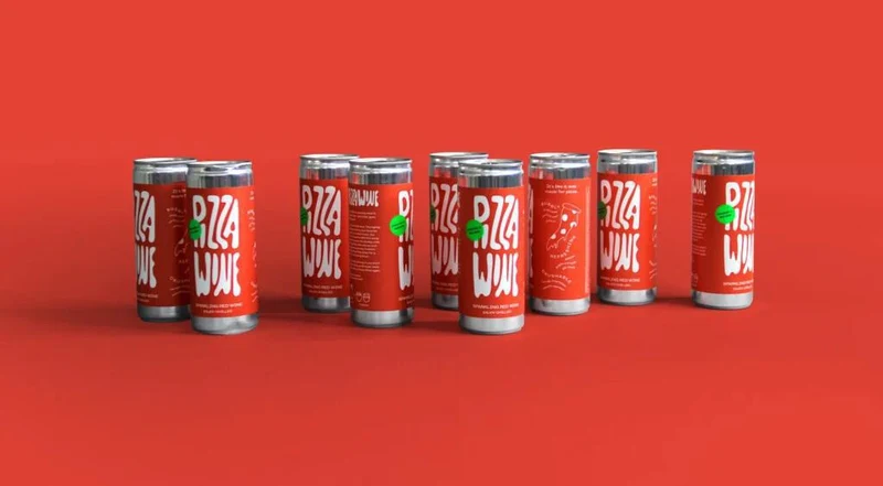 Wine Can Red 8.4oz Pizza Wine Sparkling