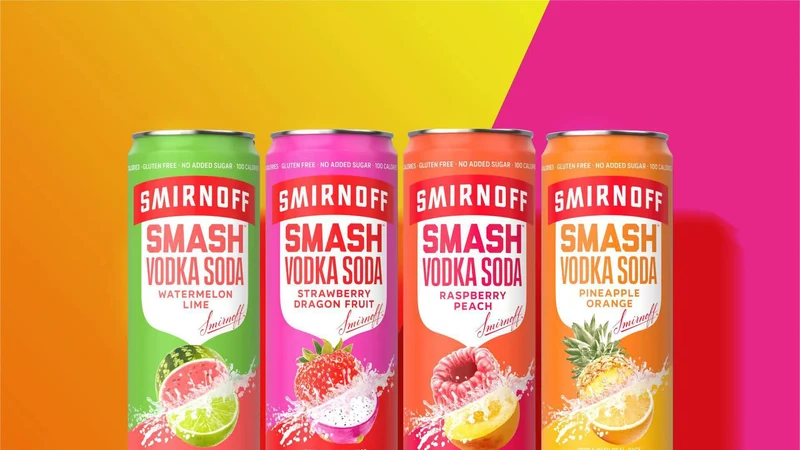 Cocktail Smirnoff Vodka Soda 8pk Smash