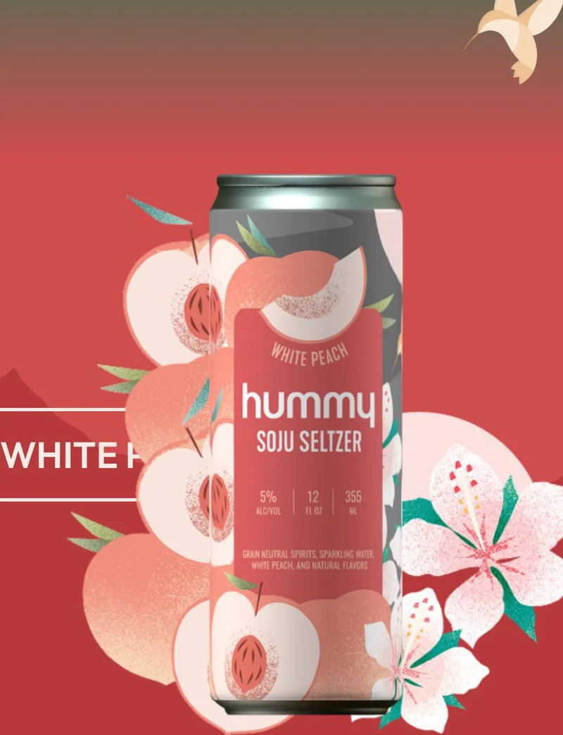 Cocktail Hummy Soju 4pk White Peach