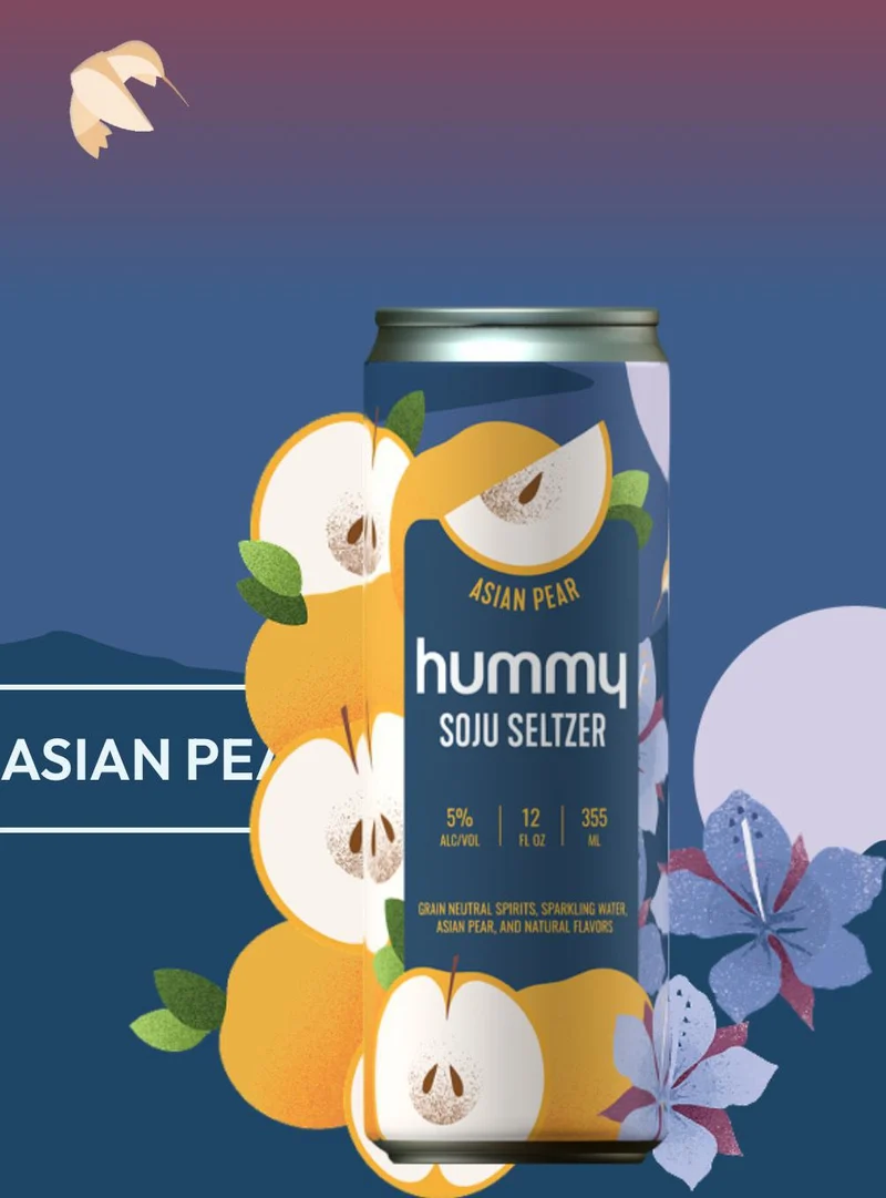 Cocktail Hummy Soju 4pk Asian Pear