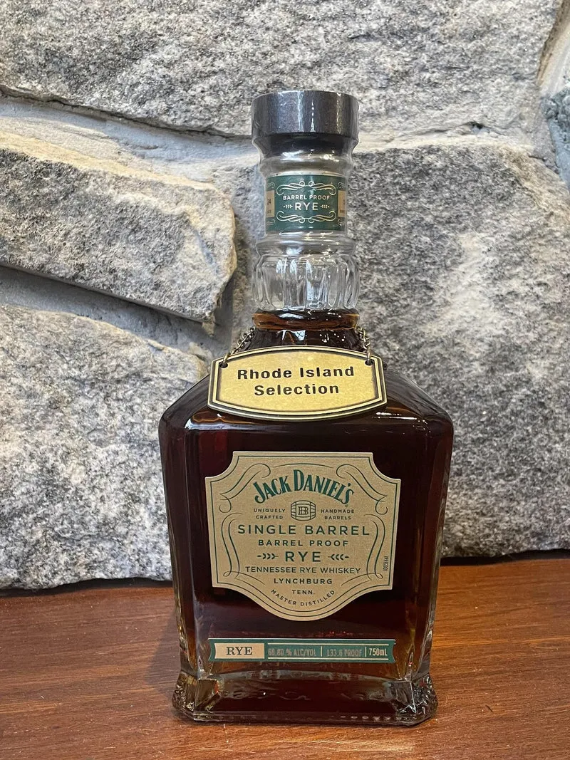 Whiskey Rye Jack Daniels Single Barrel Barrel Proof Rhode Island Selection