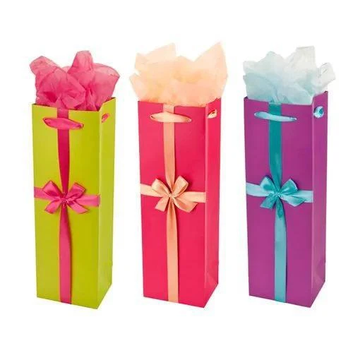 Misc Gift Bag Cakewalk Party Trio Assorted Wine Bags 3152
