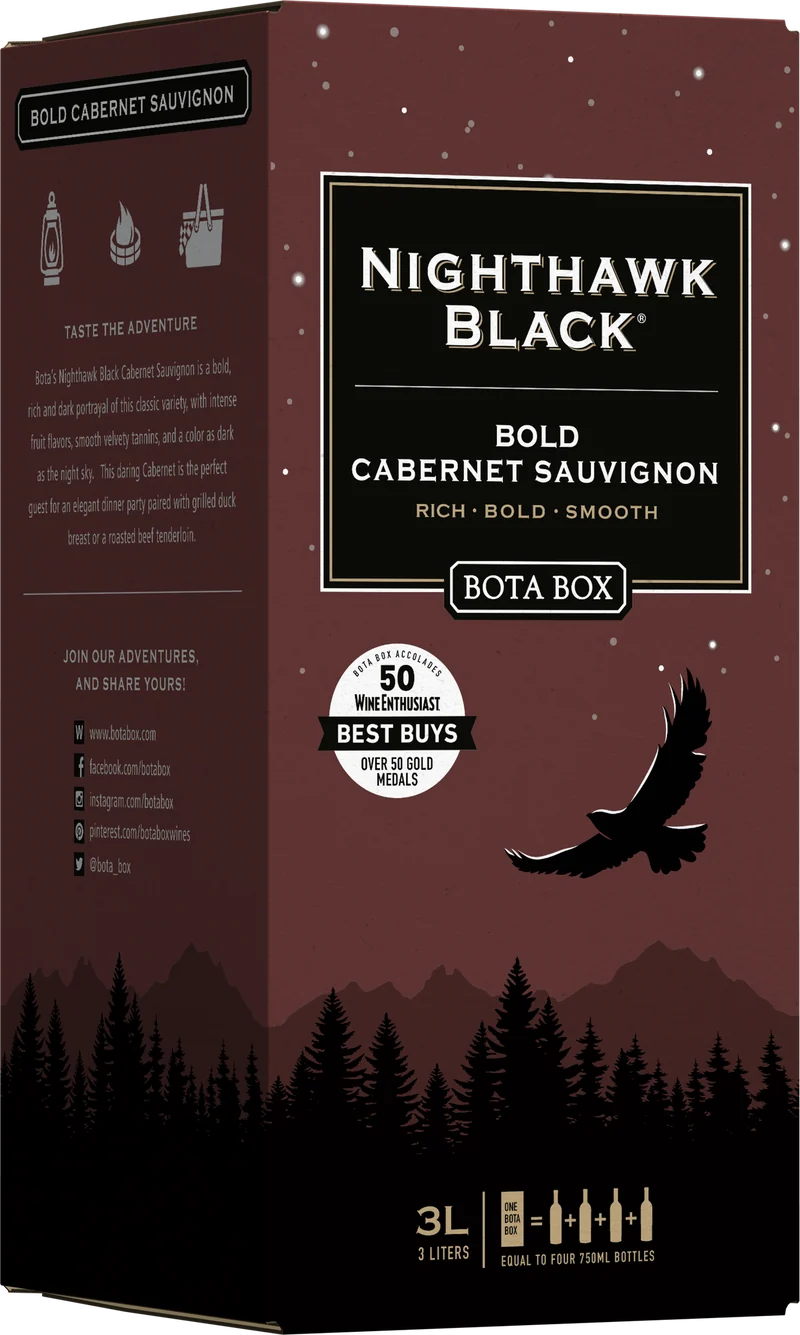 Box Wine Bota Nighthawk 3L Bold Cabernet Sauvignon