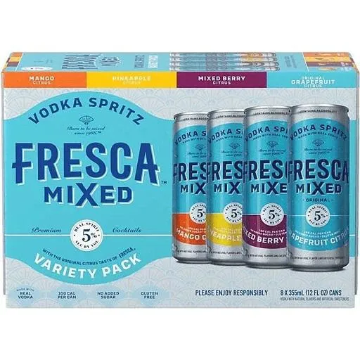 Cocktail Fresca Mixed 8pk Vodka Spritz