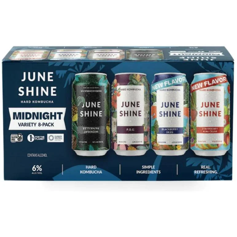 Kombucha June Shine 8pk Midnight Variety