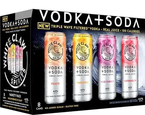 Cocktail White Claw 8pk Vodka Soda Variety
