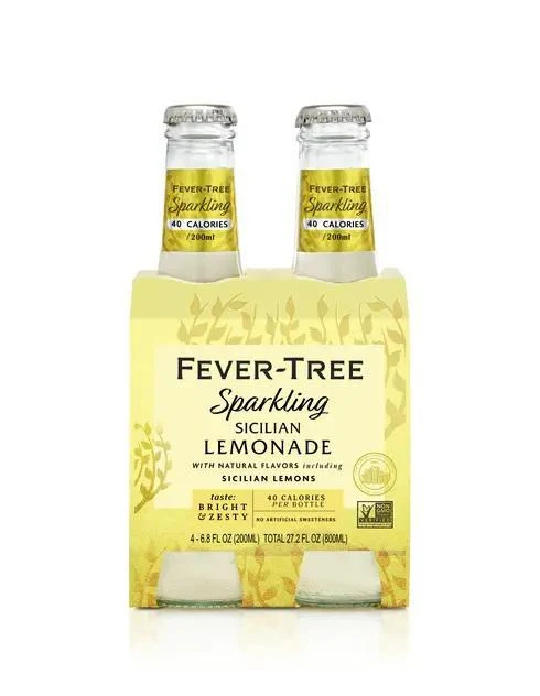 N/A Drinks Fever Tree 4pk Sparkling Sicilian Lemonade