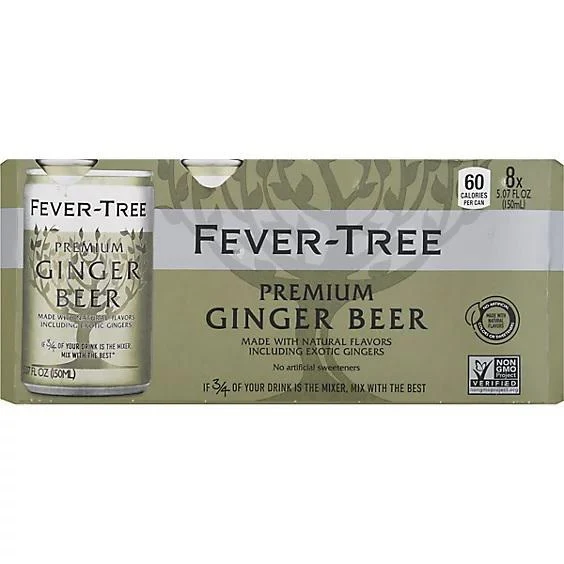 N/A Drinks Fever Tree 8pk Cans Ginger Beer