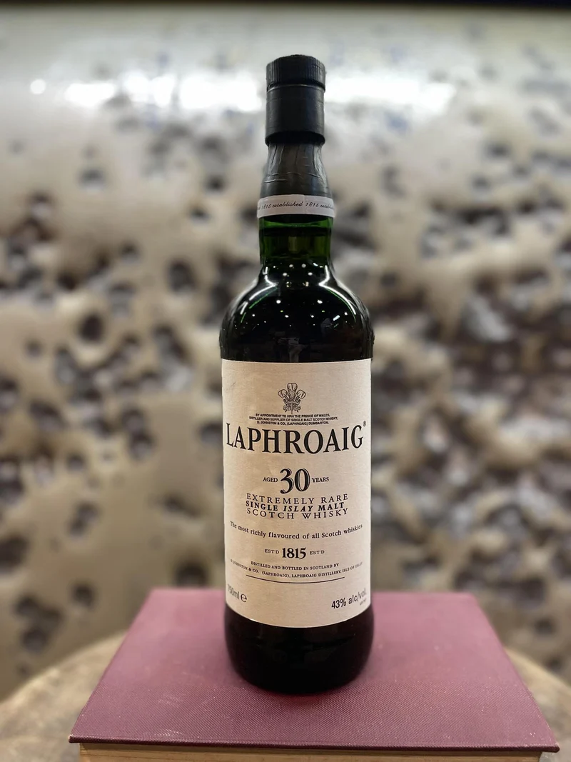 Scotch Laphroaig 30 Year Old Single Malt Scotch Whisky (Older Style Bottling) 750ml