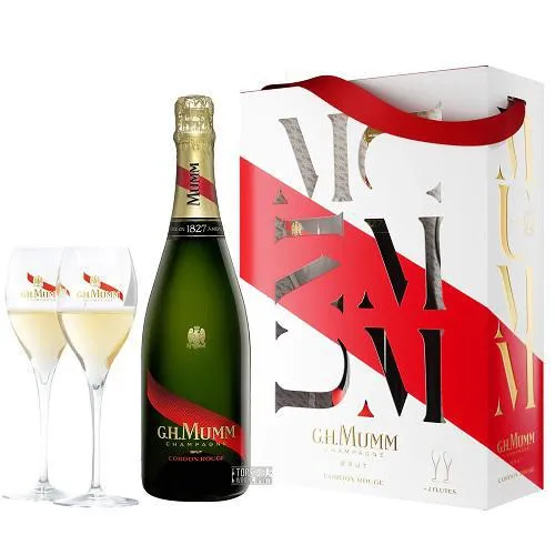 Gift Set GH Mumm Brut Grand Cordon w/ Wine glass
