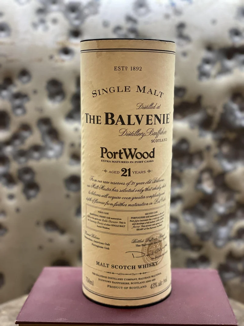Scotch Balvenie PortWood 21 Year Old Single Malt Old Label