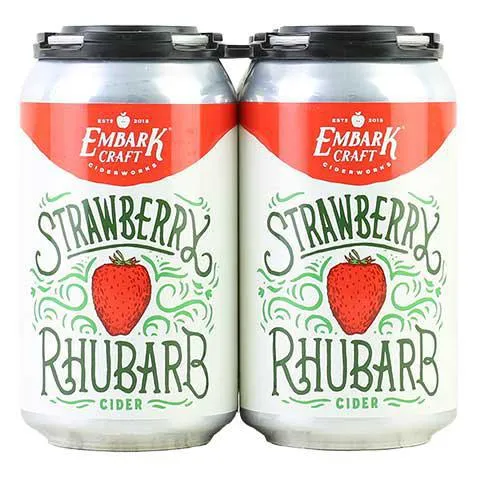 Cider Embark 4pk Strawberry Rhubarb