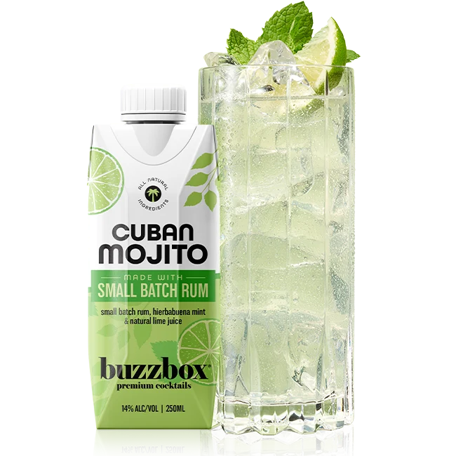 Cocktail BuzzBox 4pk Cuban Mojito