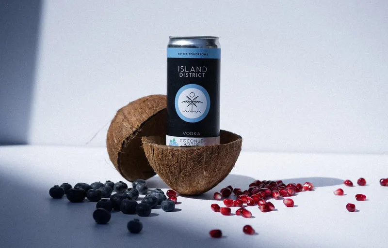 Cocktail Island District 4pk Pomegranate Blueberry