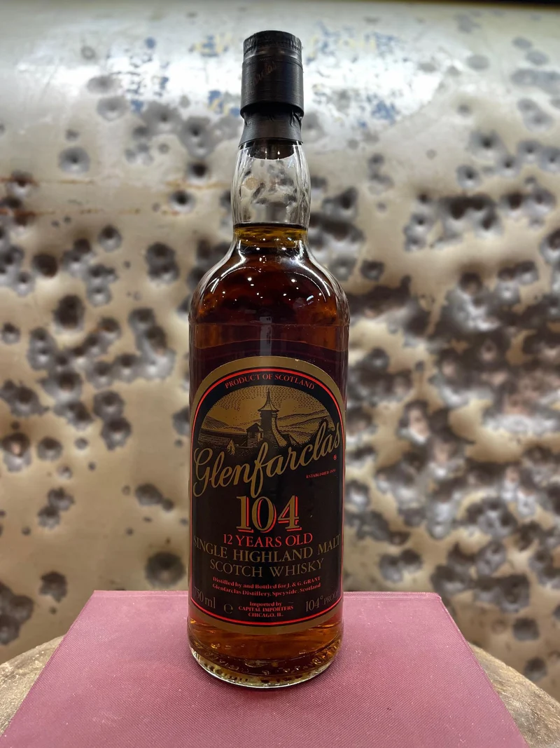 Scotch Glenfarclas 12 Year Old 104 Proof Single Malt 1980s