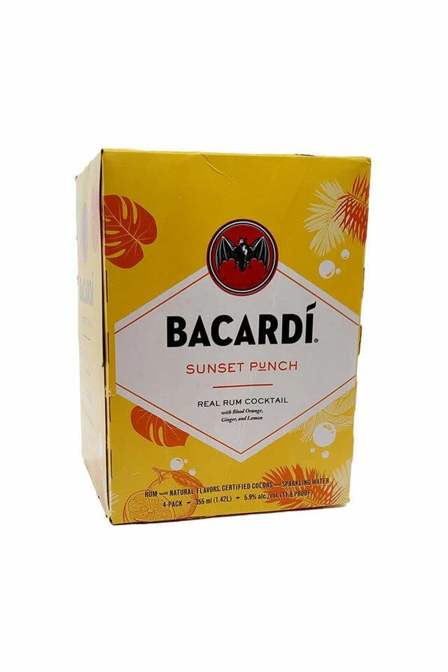Cocktail Bacardi 4pk Sunset Punch