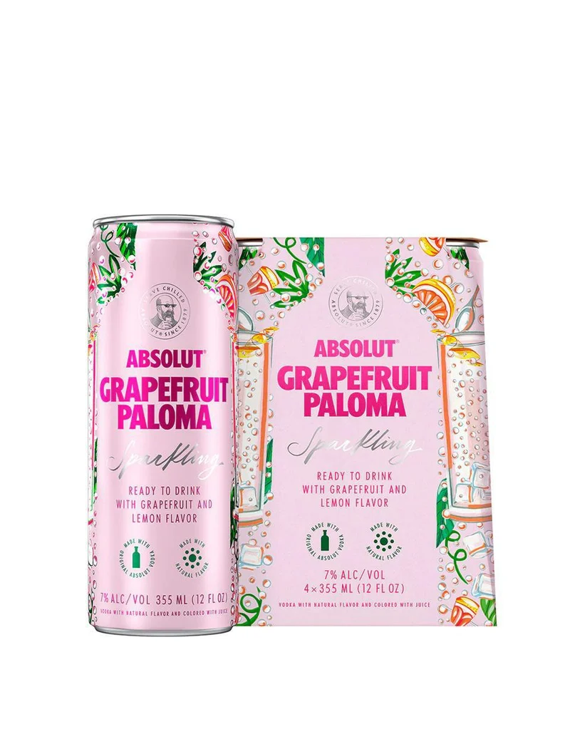 Cocktail Absolut 4pk Grapefruit Paloma