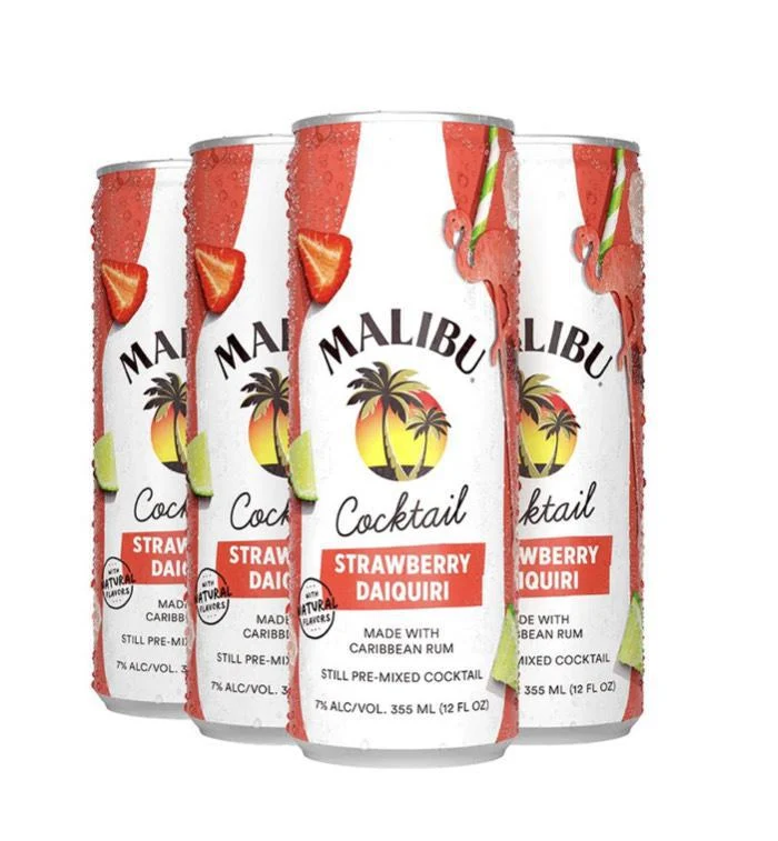 Cocktail Malibu 4pk Strawberry Daquiri