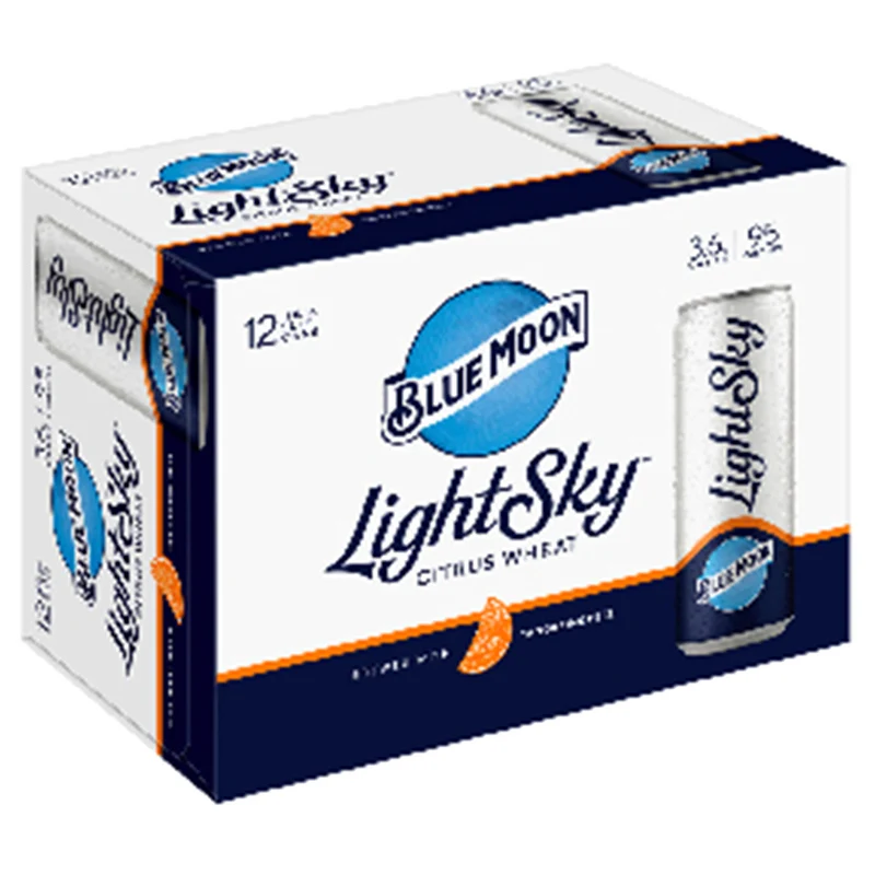 Beer Blue Moon 12pk Can Light Sky Tropical