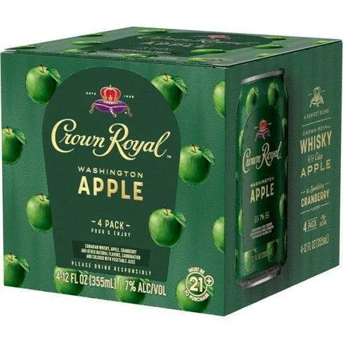 Cocktail Crown Royal 4pk Washington Apple