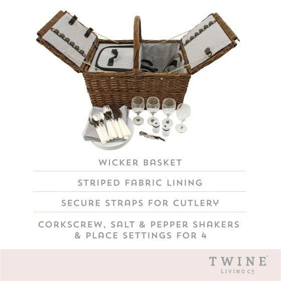 Misc Twine Living Cape Cod Picnic Basket 2629