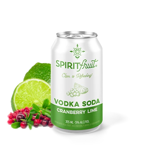 Cocktail Spirit Fruit 4pk Cranberry Lime