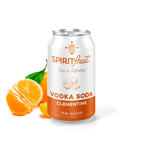 Cocktail Spirit Fruit 4pk Clementine Vodka Soda
