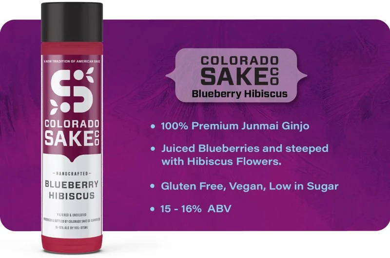 Sake Colorado Sake Co 375ml Blueberry Hibiscus