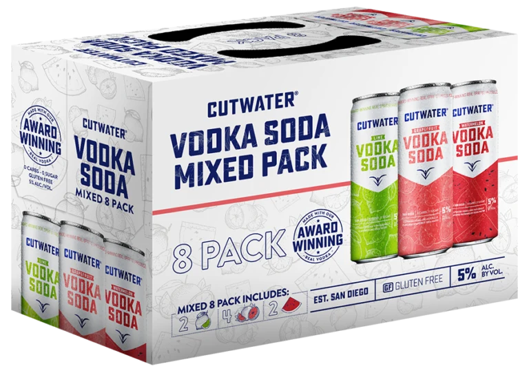 Cocktail Cutwater 8pk Classic Vodka Soda