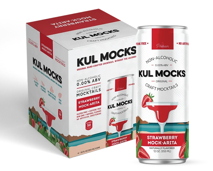 NA Cocktail KUL Mocks 4pk Starwberry Mock-Arita