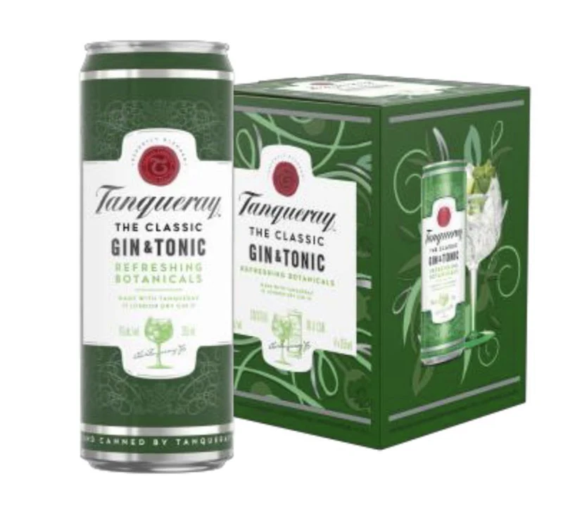 Cocktails Tanqueray 4pk The classic gin & tonic