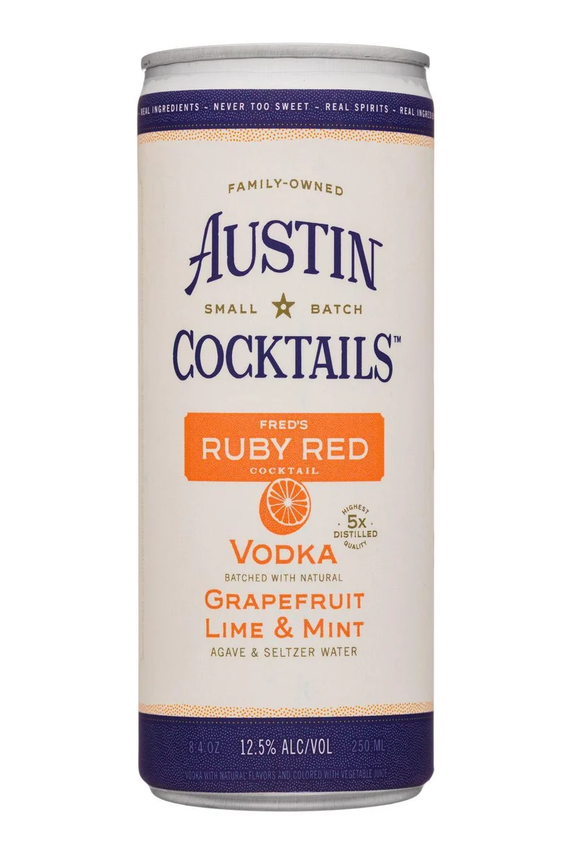 Cocktail Austin 4pk Ruby Red Vodka Soda