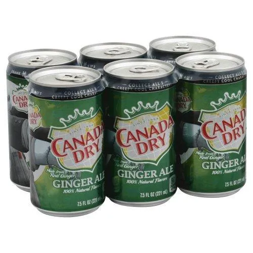 NA Canada Dry 6pk 7.5oz Ginger Ale Can