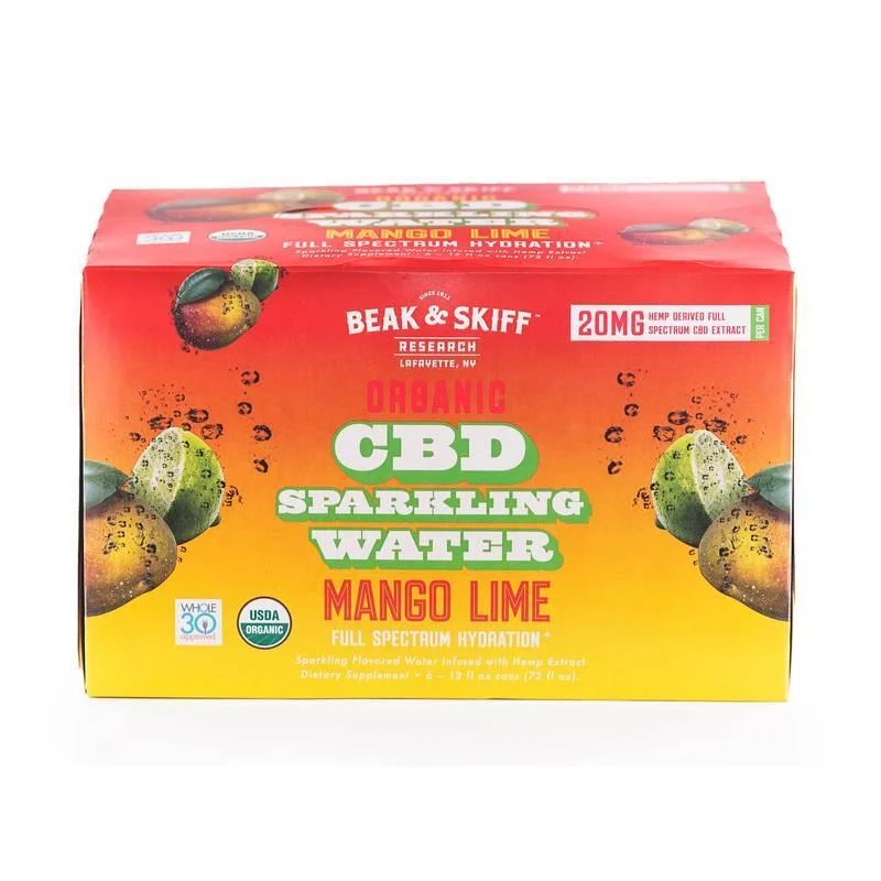 NA CBD Beak & Skiff 6pk Sparkling Mango Lime Full Spectrum
