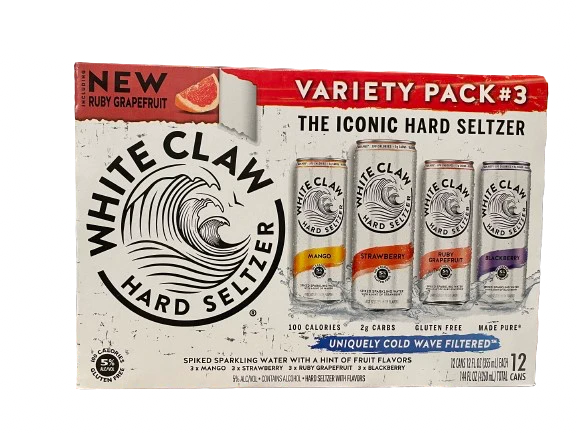 Seltzer White Claw 12pk Variety #3 NEW