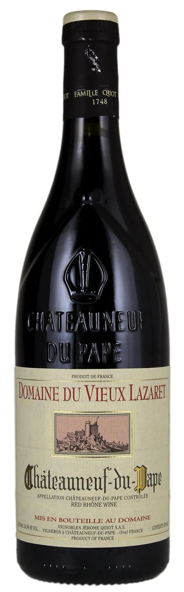 Red Wine Domaine Du Vieux Lazaret 2022 Chateauneuf du Pape