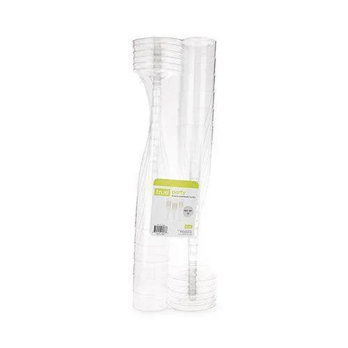 Misc True Brands 12pk Plastic Champagne Flutes