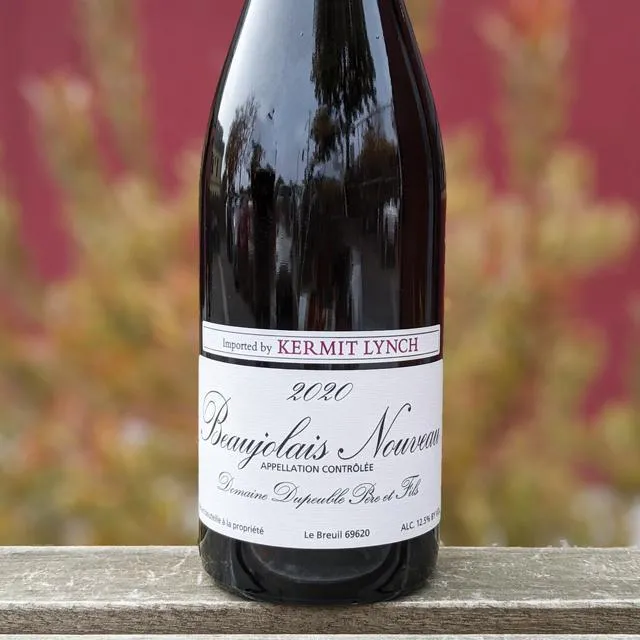 Red Wine Domaine Dupeuble Beajolais Nouveau by Kermit Lynch