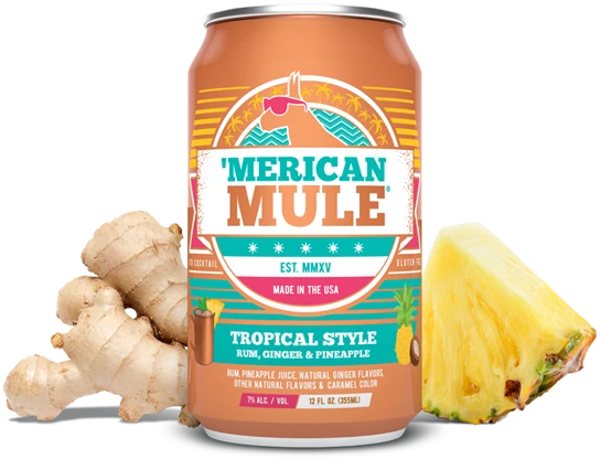 Cocktail 'Merican Mule 4pk Tropical